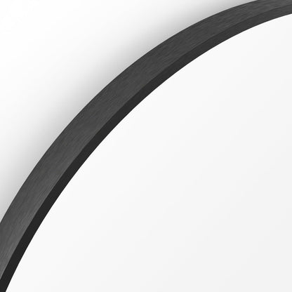 Origins Living Lomax Round Mirror 70cm Matt Black