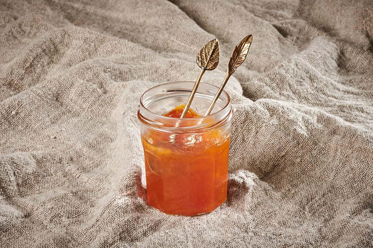 Nkuku Leaf Spoon Gift Set Antique Brass (Set Of 2)