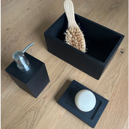 Wireworks Mezza Soap Dish Dark Oak