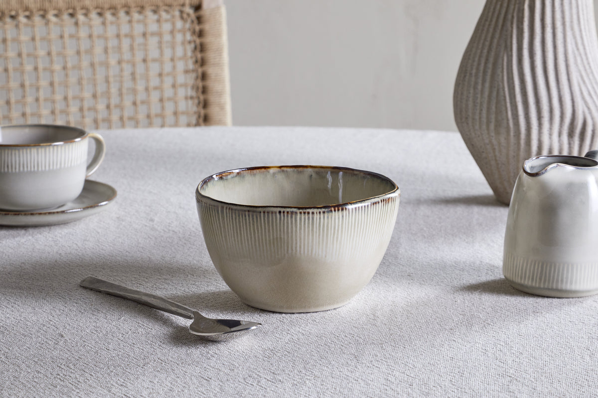 Nkuku Malia Breakfast Bowl Cream