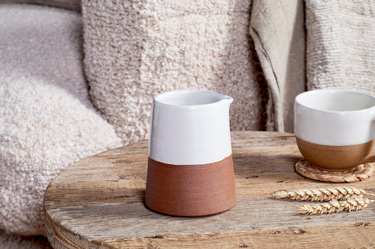 Nkuku Mali Slanting Jug White