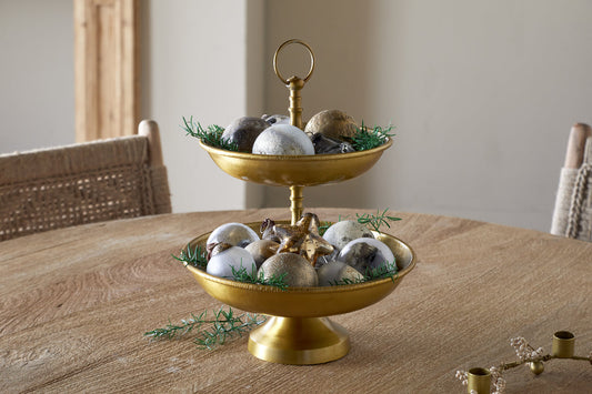 Nkuku Mahika Stand Antique Brass