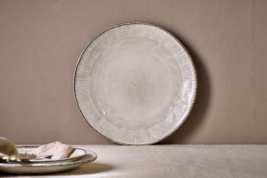 Nkuku Malia Dinner Plate Cream