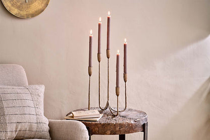 Nkuku Mbata Cluster Candelabra Antique Brass