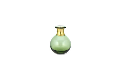 Nkuku Miza Mini Glass Vase Green