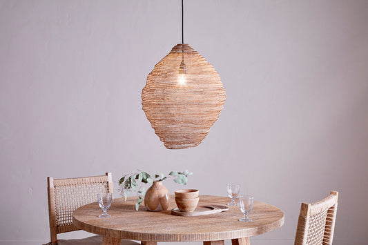 Nkuku Mukuni Wire Lampshade Brass Large
