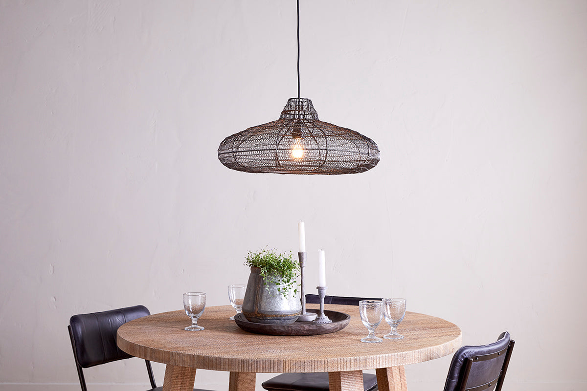 Nkuku Mukuni Wire Lampshade Bronze/Black