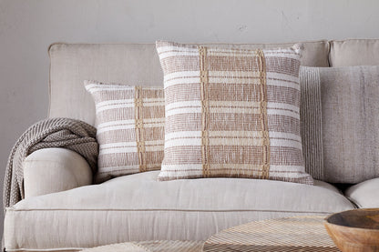 Nkuku Nayika Cotton Cushion Cover Rust