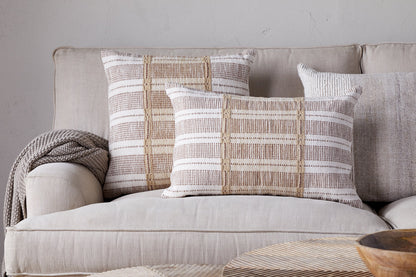Nkuku Nayika Cotton Cushion Cover Rust