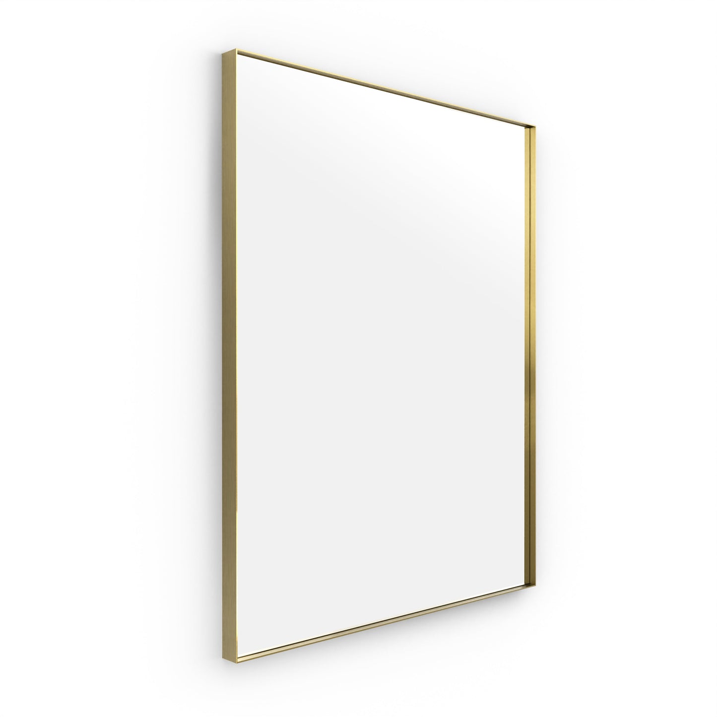 Origins Living Newington Rectangular Mirror 100x80cm Brushed Brass