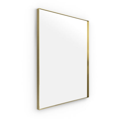 Origins Living Newington Rectangular Mirror 100x80cm Brushed Brass