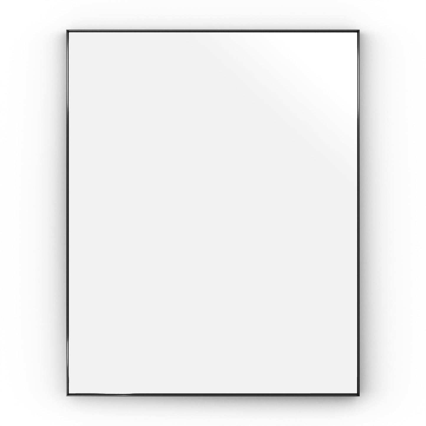 Origins Living Newington Rectangular Mirror 100x80cm Matt Black