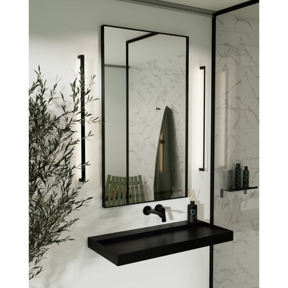 Origins Living Newington Rectangular Mirror 120x70cm Matt Black