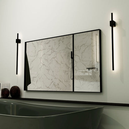 Origins Living Newington Rectangular Mirror 60x80cm Matt Black