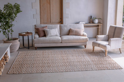 Nkuku Nabami Chevron Jute Rug Natural