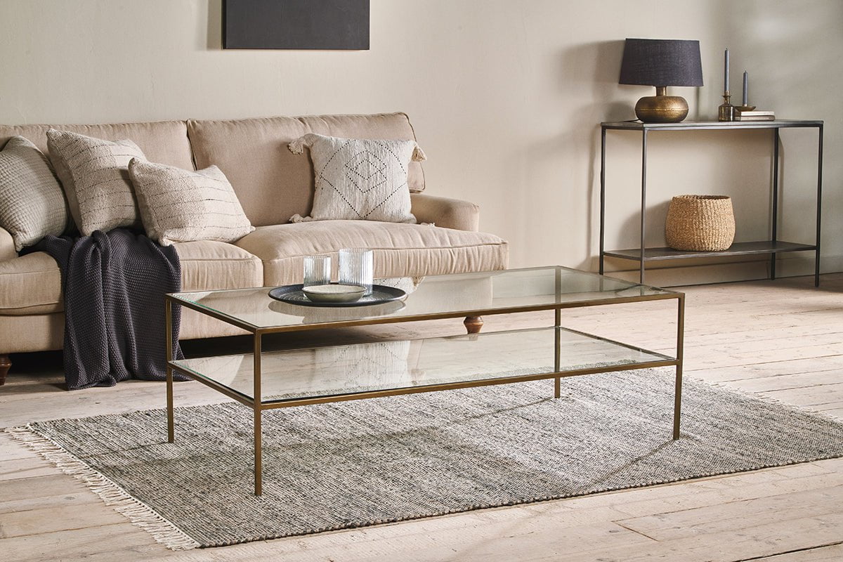Nkuku Nakuru Iron & Glass Coffee Table