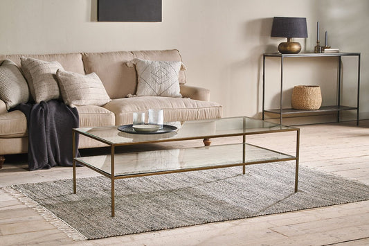 Nkuku Nakuru Iron & Glass Coffee Table
