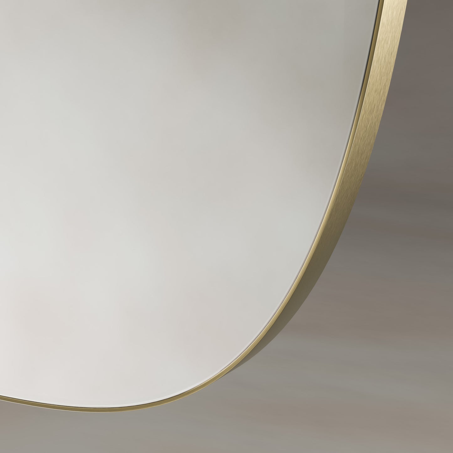 Origins Living Oslo Barrel Mirror 45 X 80cm Brushed Brass