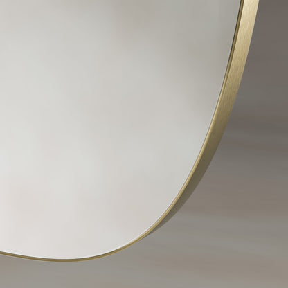 Origins Living Oslo Barrel Mirror 45 X 80cm Brushed Brass