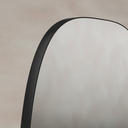 Origins Living Oslo Barrel Mirror 45 X 80cm Matt Black