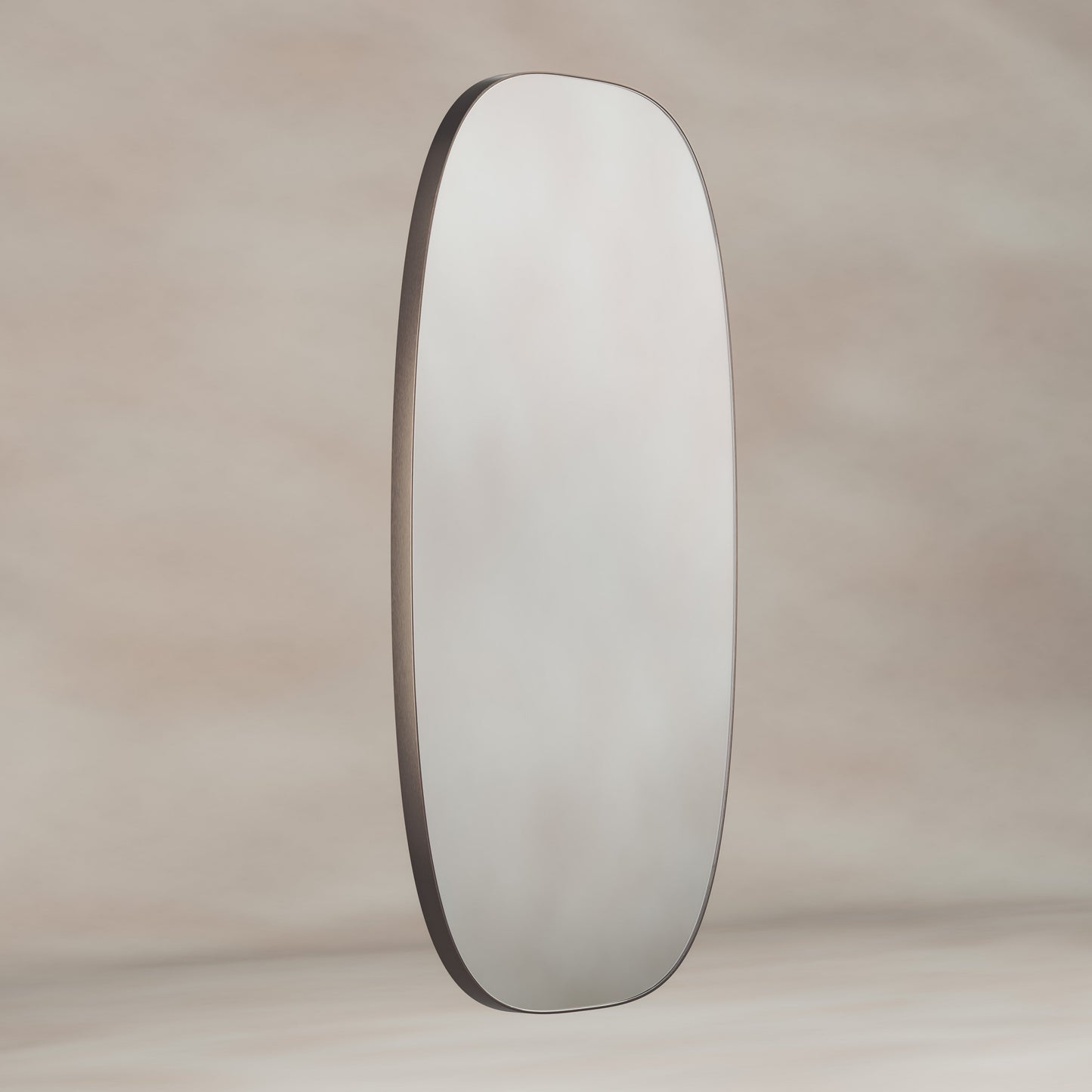 Origins Living Oslo Barrel Mirror 45 X 80cm Brushed Bronze