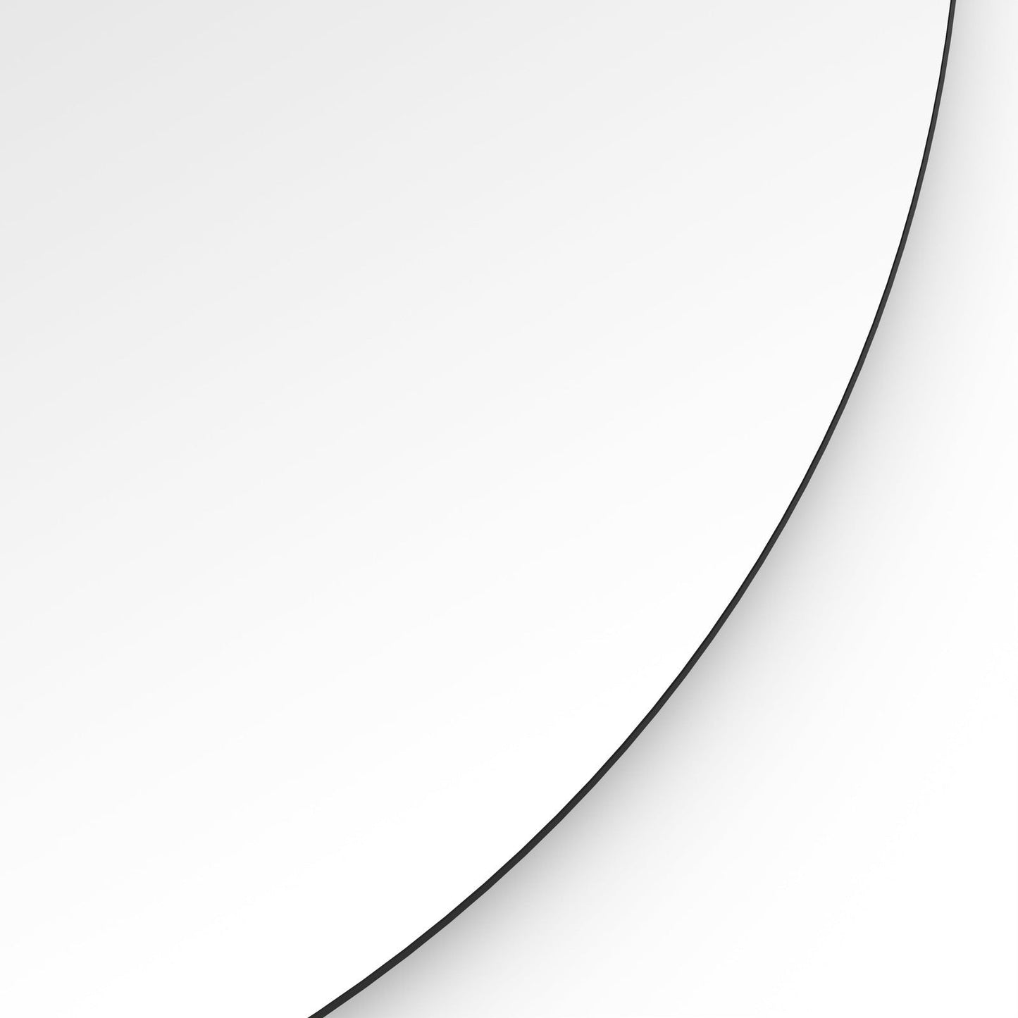 Origins Living Oslo Round Mirror 60cm Matt Black