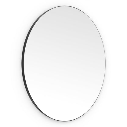 Origins Living Oslo Round Mirror 80cm Matt Black