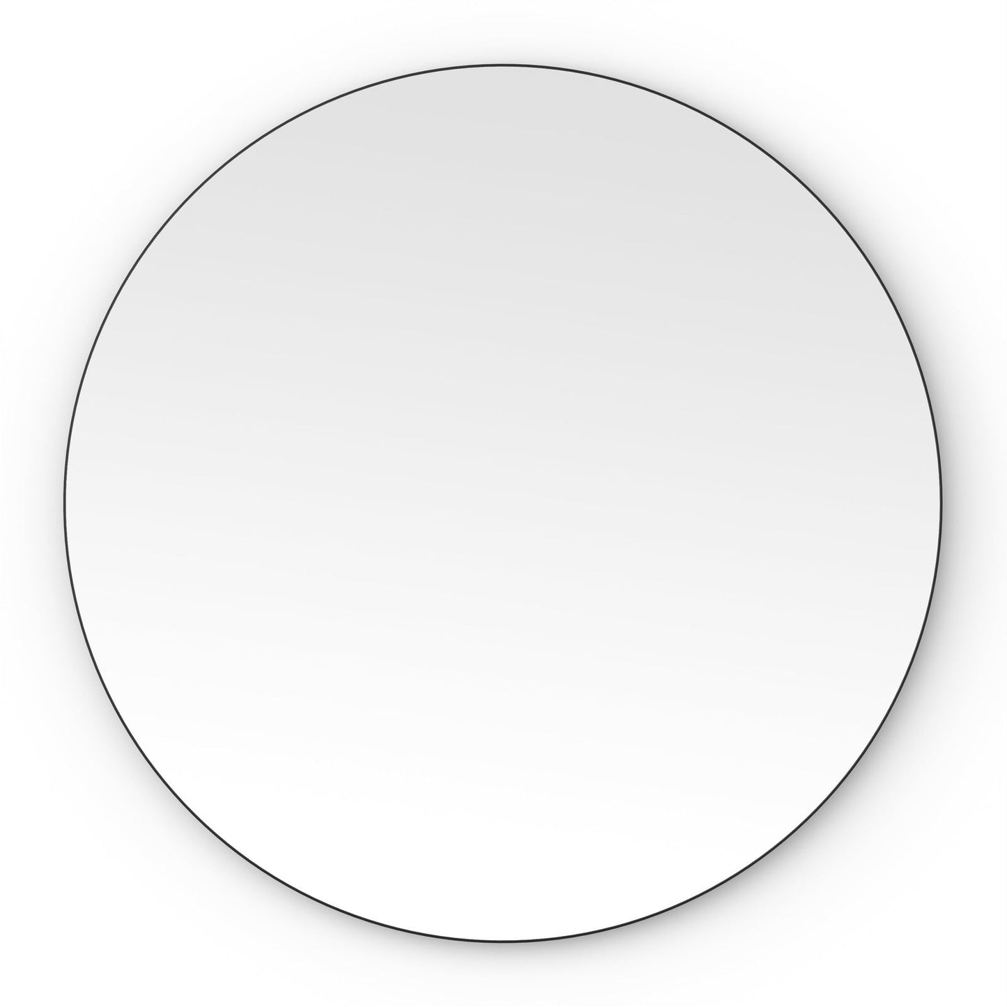 Origins Living Oslo Round Mirror 80cm Matt Black