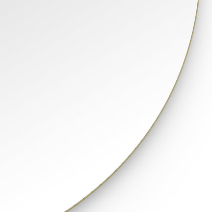 Origins Living Oslo Round Mirror 100cm Brushed Brass