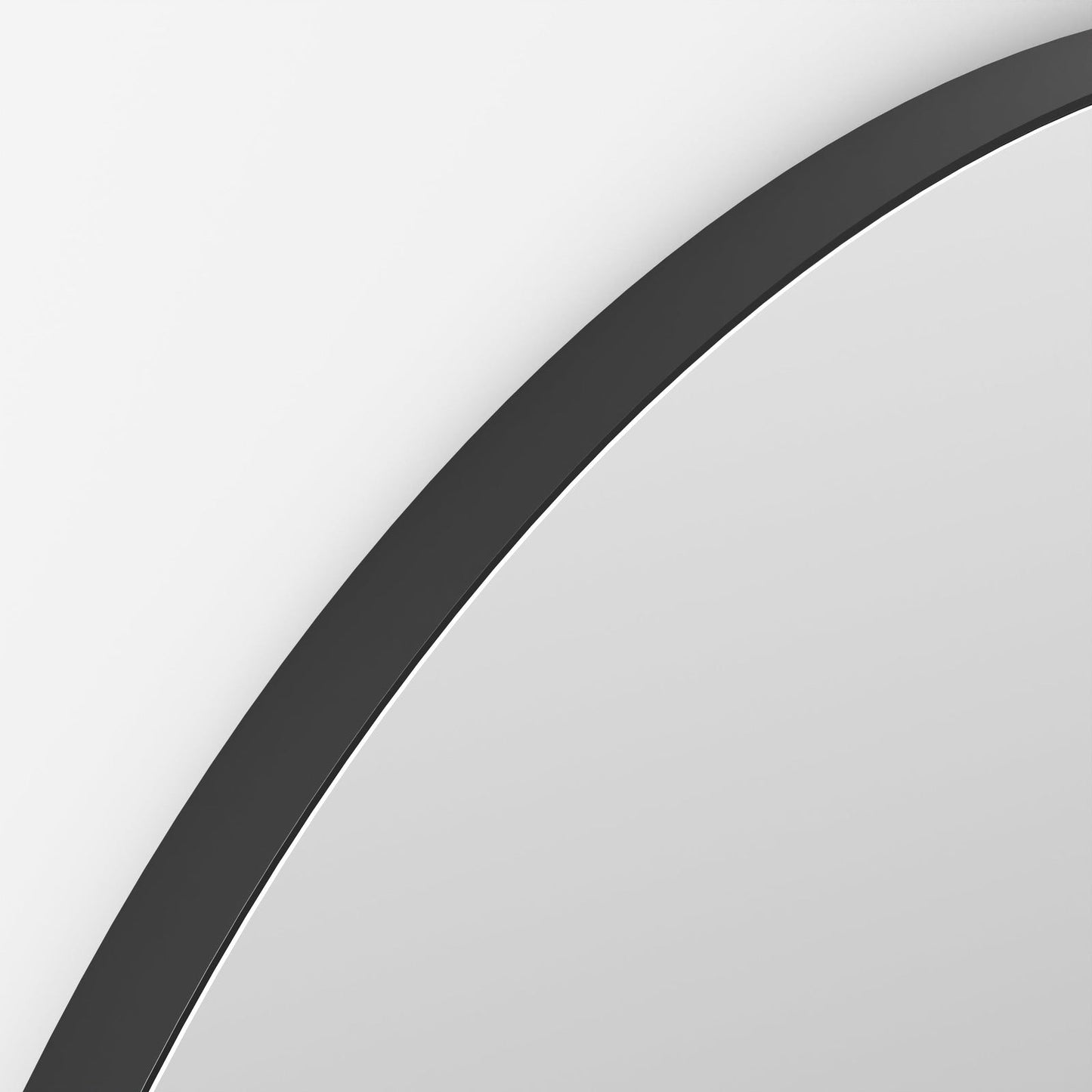 Origins Living Oslo Round Mirror 100cm Matt Black