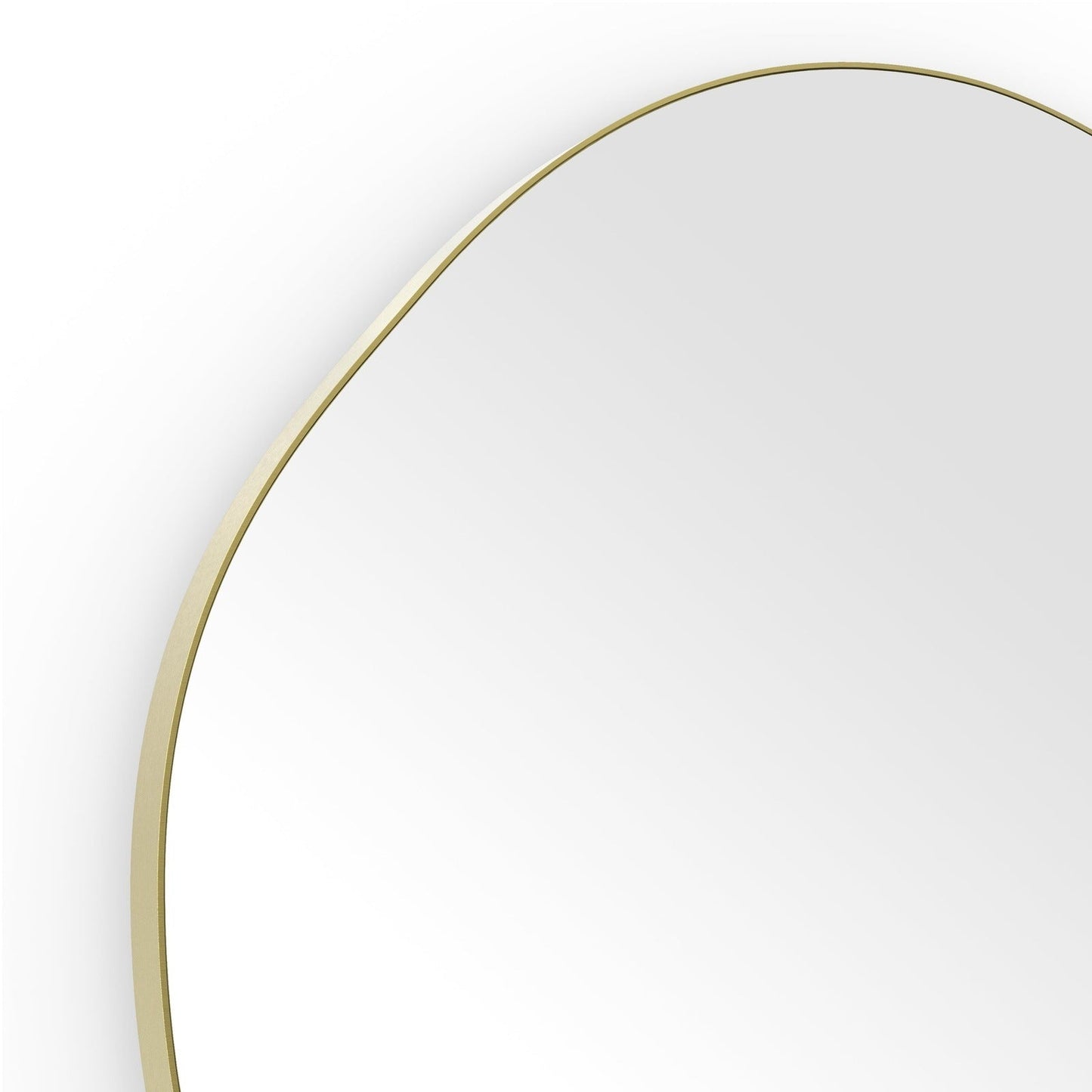 Origins Living Oslo Organic Mirror 80 80x77cm Brushed Brass
