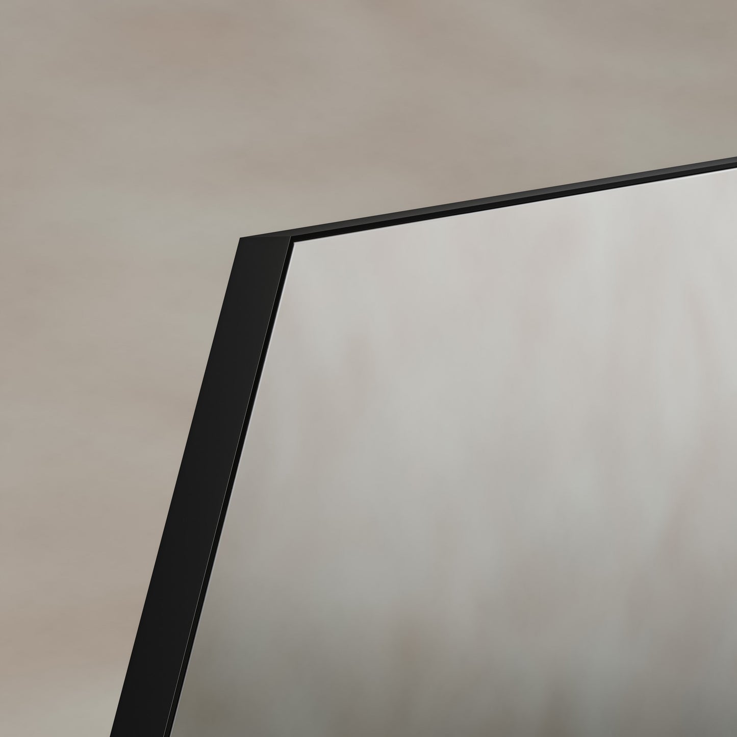 Origins Living Oslo Irregular Hexagon Mirror 55 X 80cm Matt Black