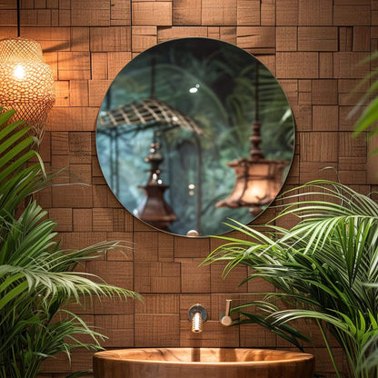 Origins Living Slim Round Mirror 50 50cm