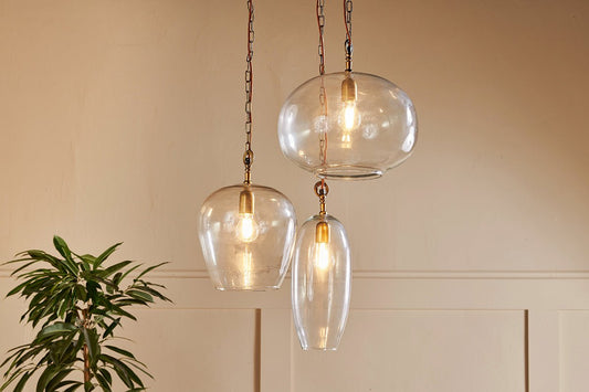 Nkuku Otoro Statement Recycled Glass Cluster Pendant