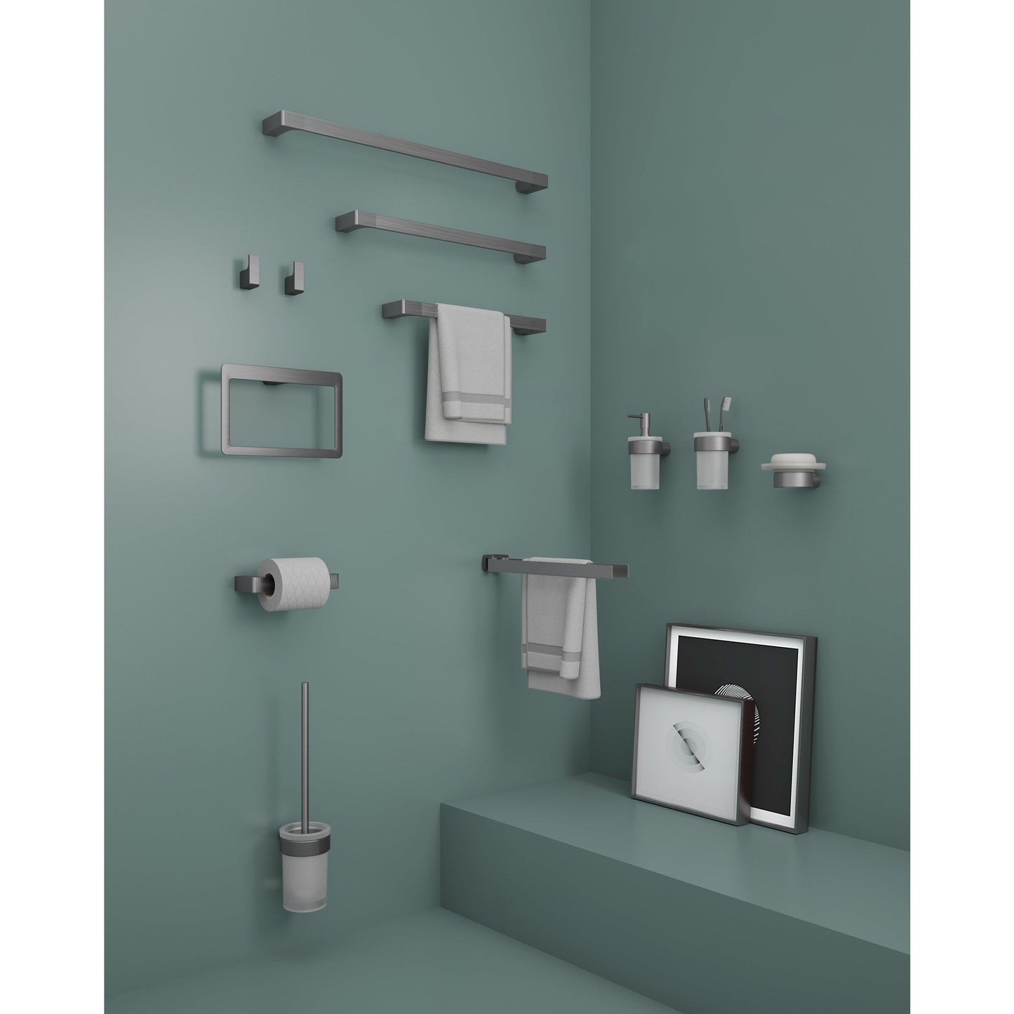 Origins Living Gedy Pirenei Towel Ring Gunmetal