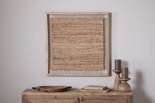 Nkuku Pemali Woven Jute Wall Art Natural