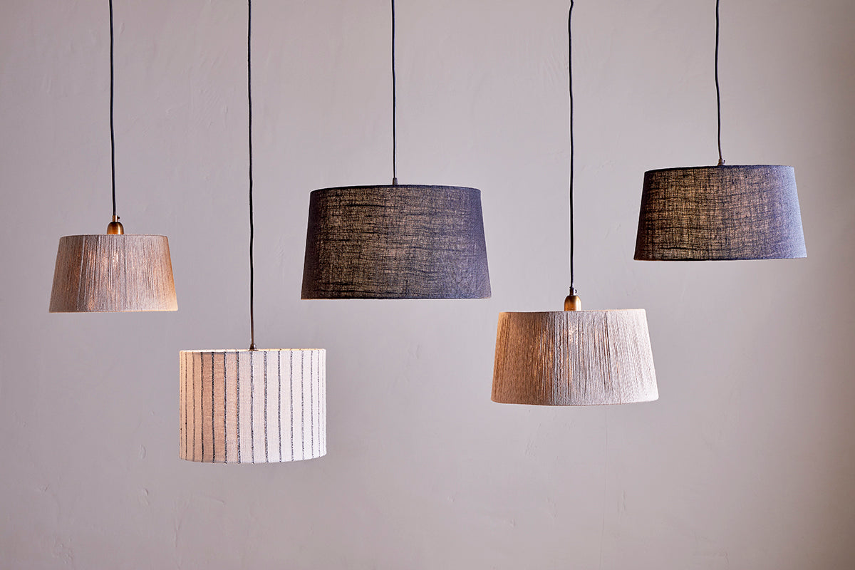 Nkuku Dia Jute Lampshade Ink