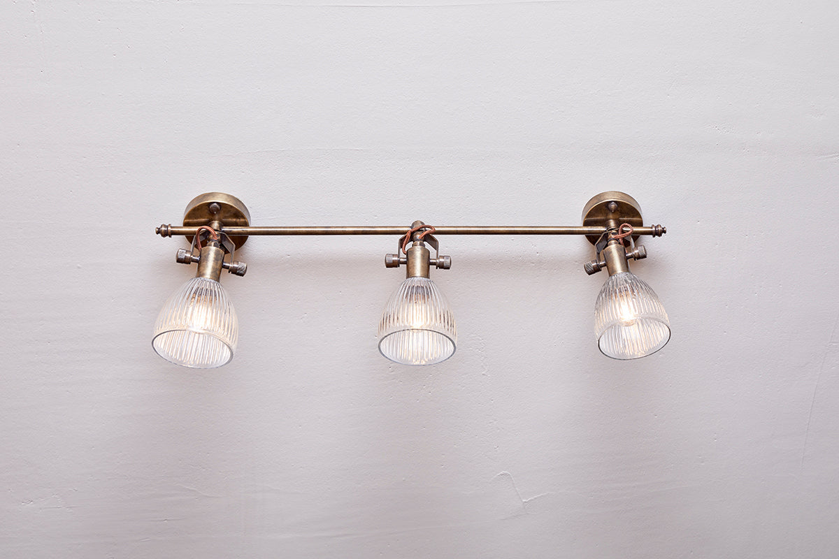 Nkuku Rarni Ceiling Spotlight Bar Antique Brass