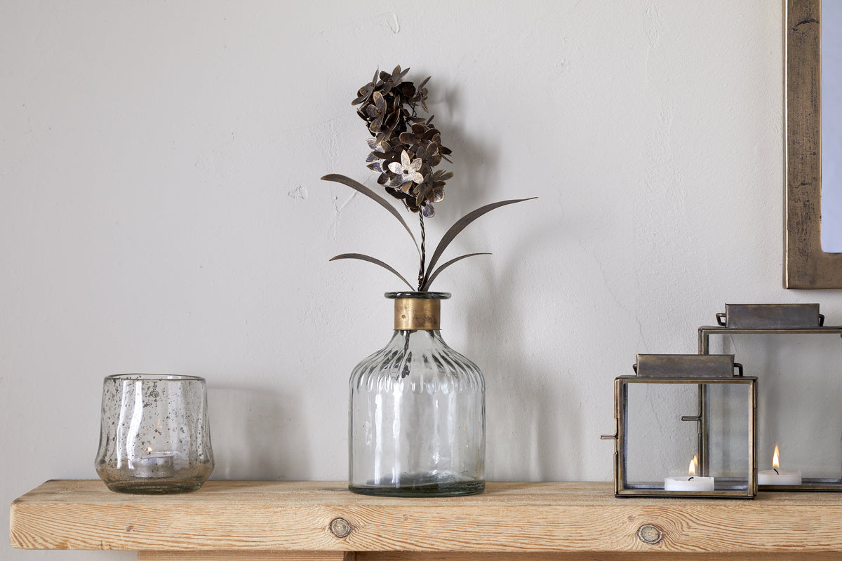 Nkuku Svara Stem Hyacinth Antique Brass