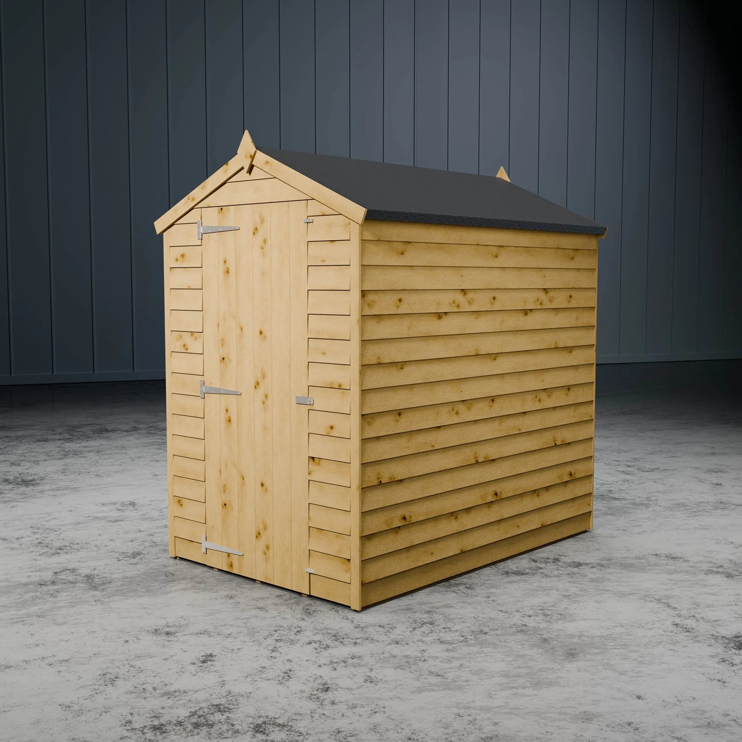 Value Overlap Single Door Apex Shed