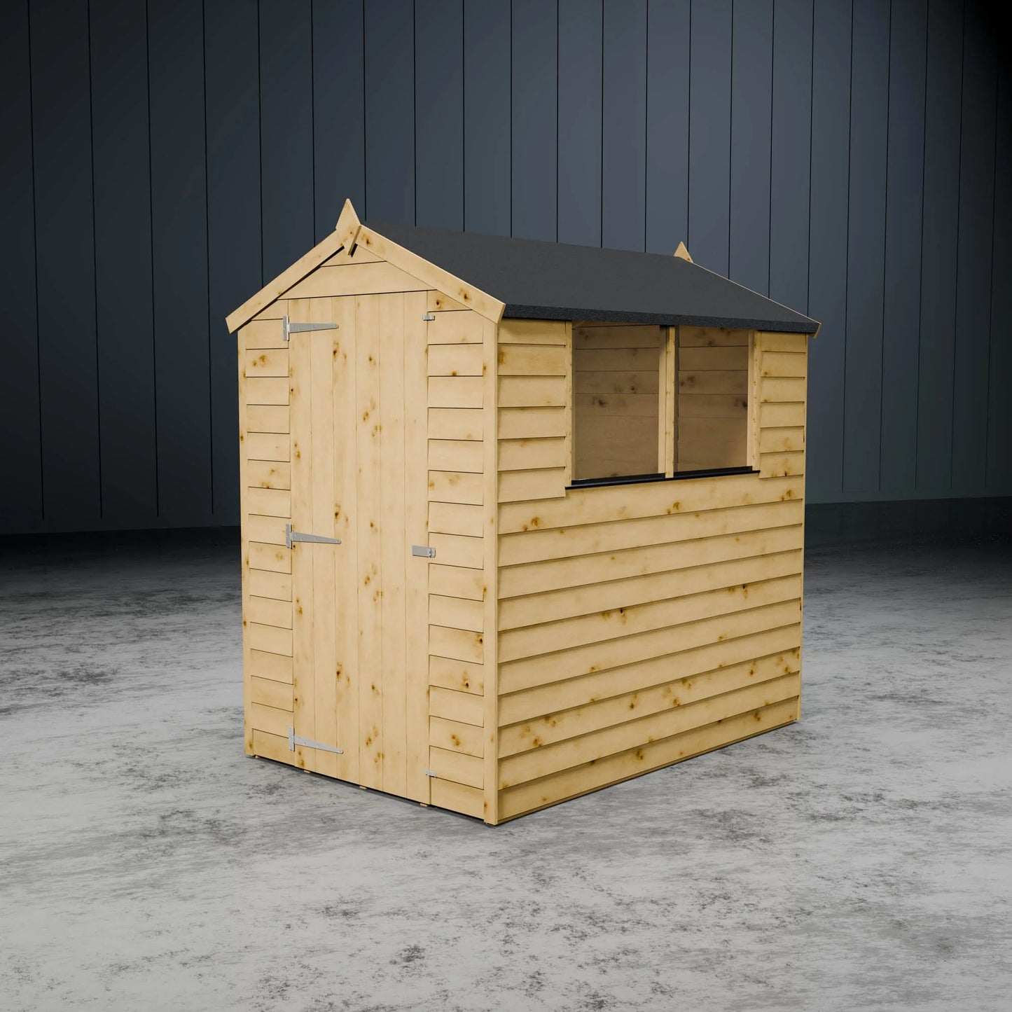 Value Overlap Single Door Apex Shed