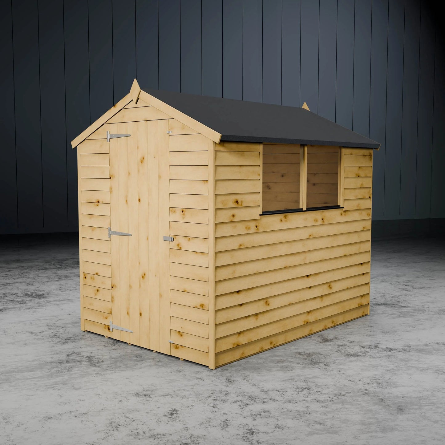 Value Overlap Single Door Apex Shed
