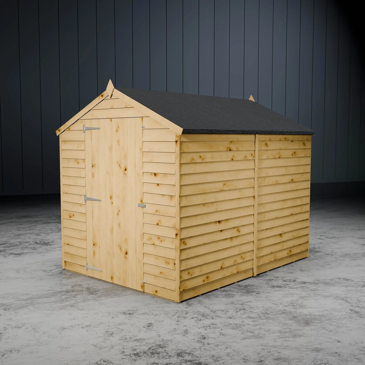 Value Overlap Single Door Apex Shed