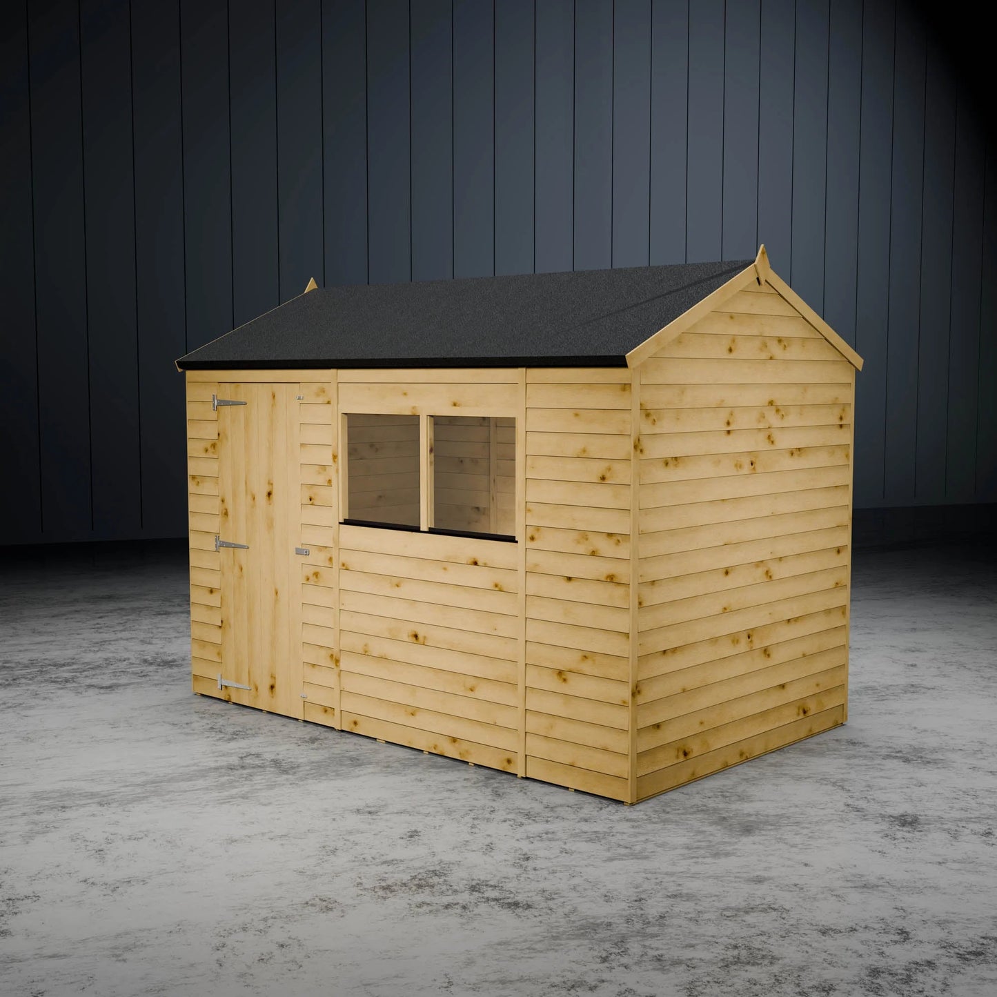 Value Overlap Single Door Apex Shed