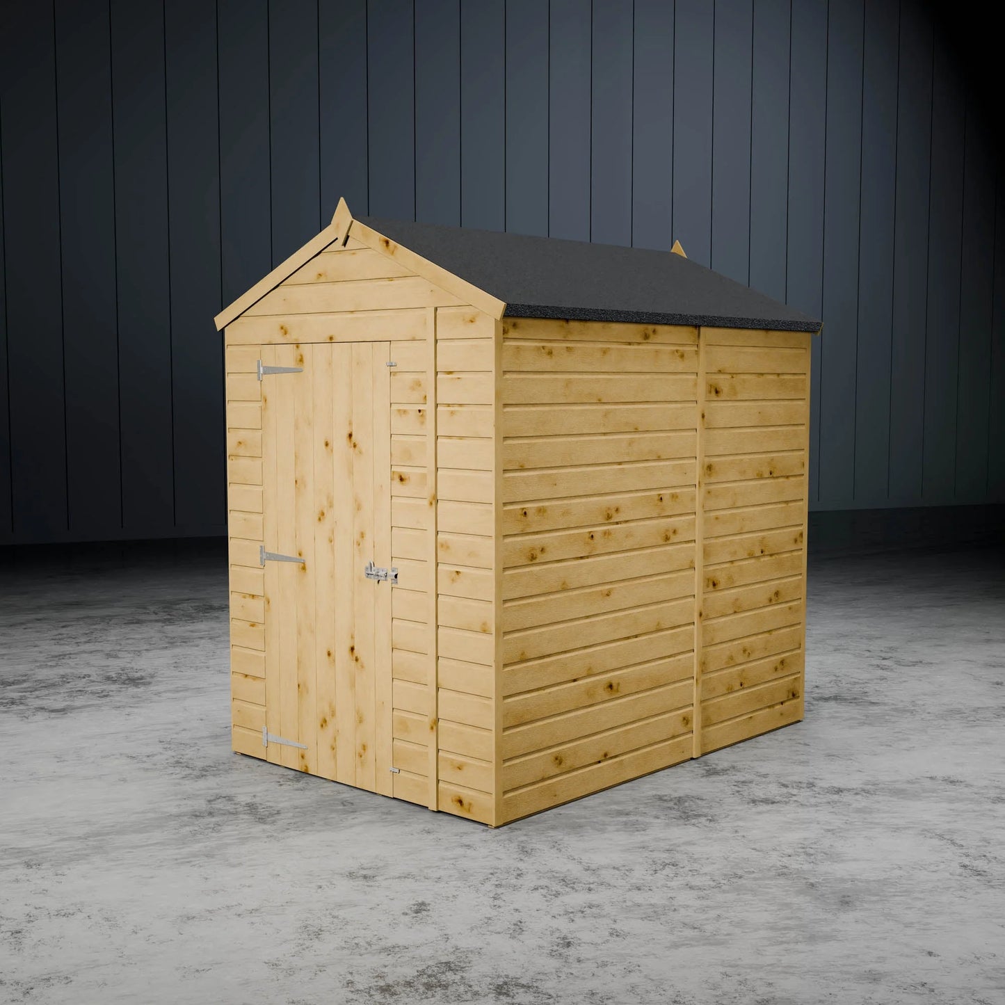 Shiplap Apex Single Door Wooden Shed