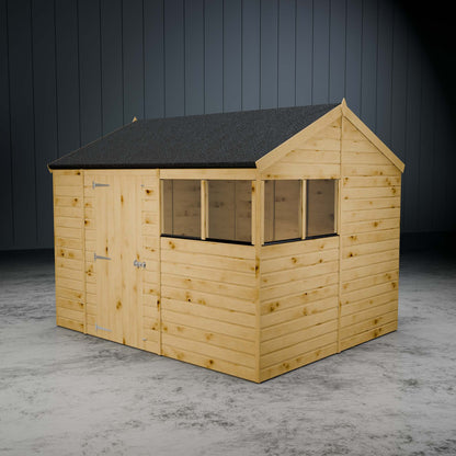Shiplap Apex Single Door Wooden Shed