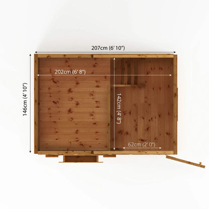 7 x 5 Snowdrop Wooden Playhouse with Loft
