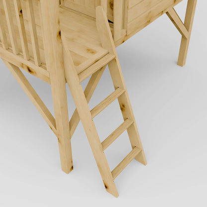 Poppy Tower Wooden Playhouse with Slide