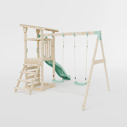 Climbing Frame With Double Swing - Willow Way VII