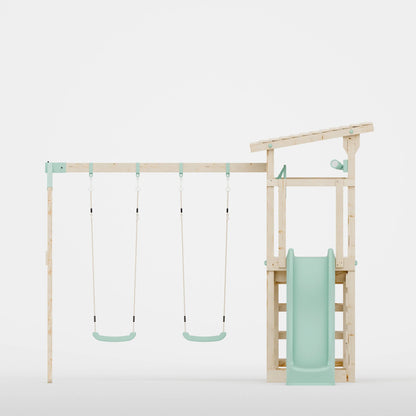 Climbing Frame With Double Swing - Willow Way VII